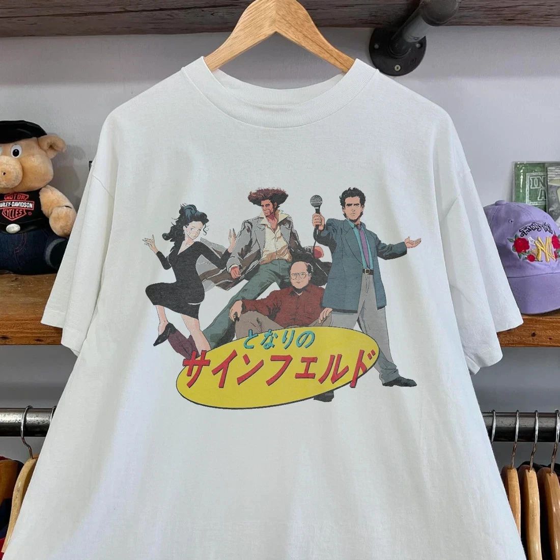 SEINFELD ANIME WHITE T-SHIRT UNISEX FULL SIZE