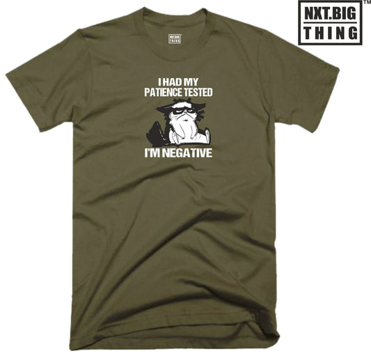 I Had My Patience T Shirt Casual Clothing I'm Negative Funny Cat Xmas Gift Top