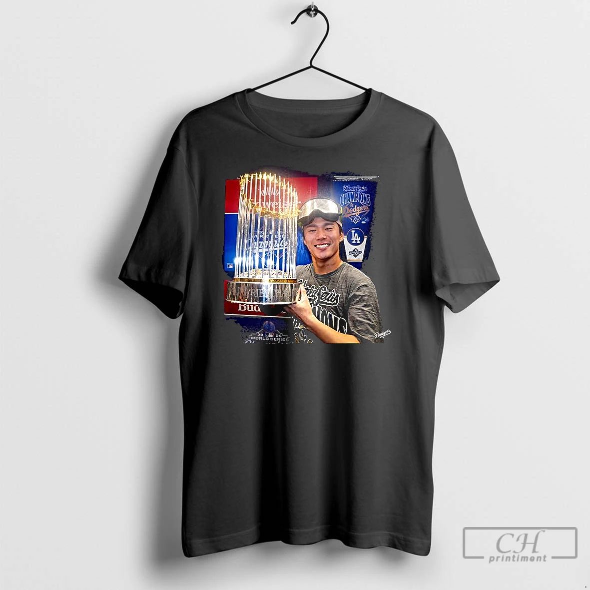 Classic Yoshinobu Yamamoto Los Angeles Dodgers World Series 2025 Champions Trophy