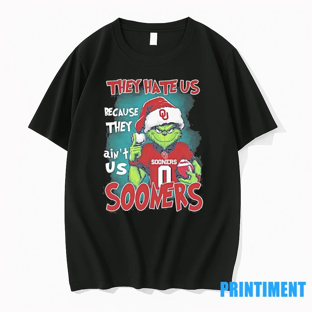 They Hate Us Cause They Aint Us Oklahoma Sooners Grinch Christmas Tshirts Sweater