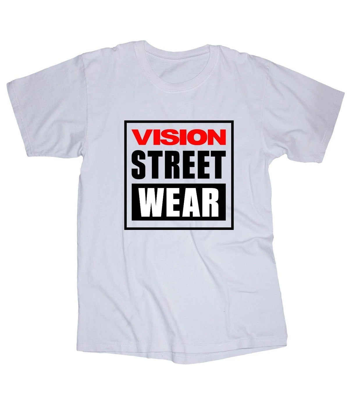 Vision Street Wear logo Skateboarding California Repo 80's surf white T-shirt