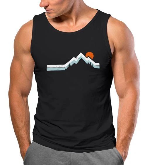 Men's Tank Top Mountain Hiking Nature Outdoor Print Print Muscle Shirt Neverless®