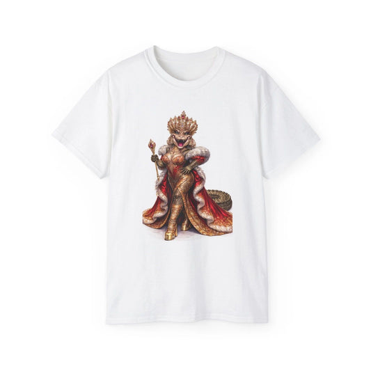 Regal Snake King T-Shirt | Fantasy Serpent Monarch Illustration