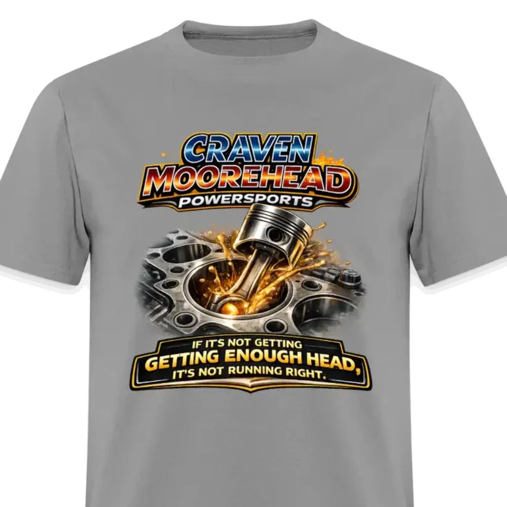 Craven Moorehead PowerSports Funny Adult Humor T-Shirt