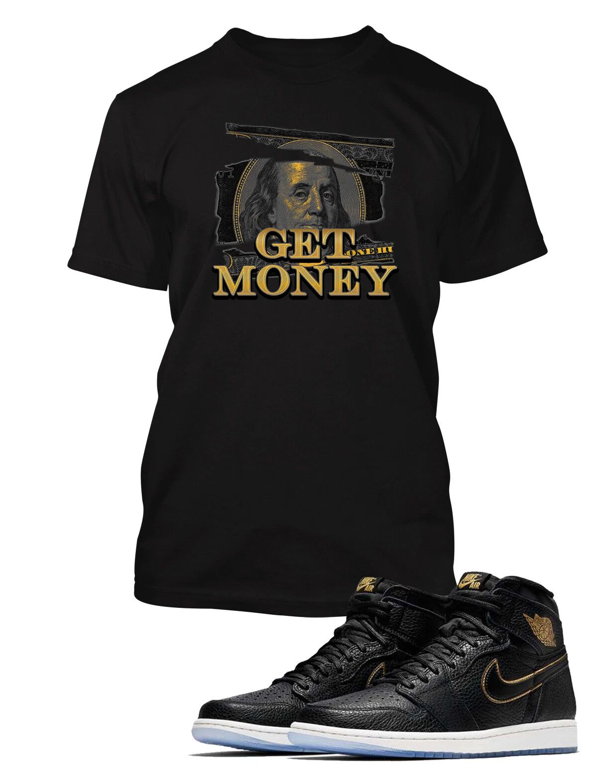 Get Money  T Shirt Sneaker Big and Tall 4Xt 5X 5XT 7X 10X Street Tee Shirt