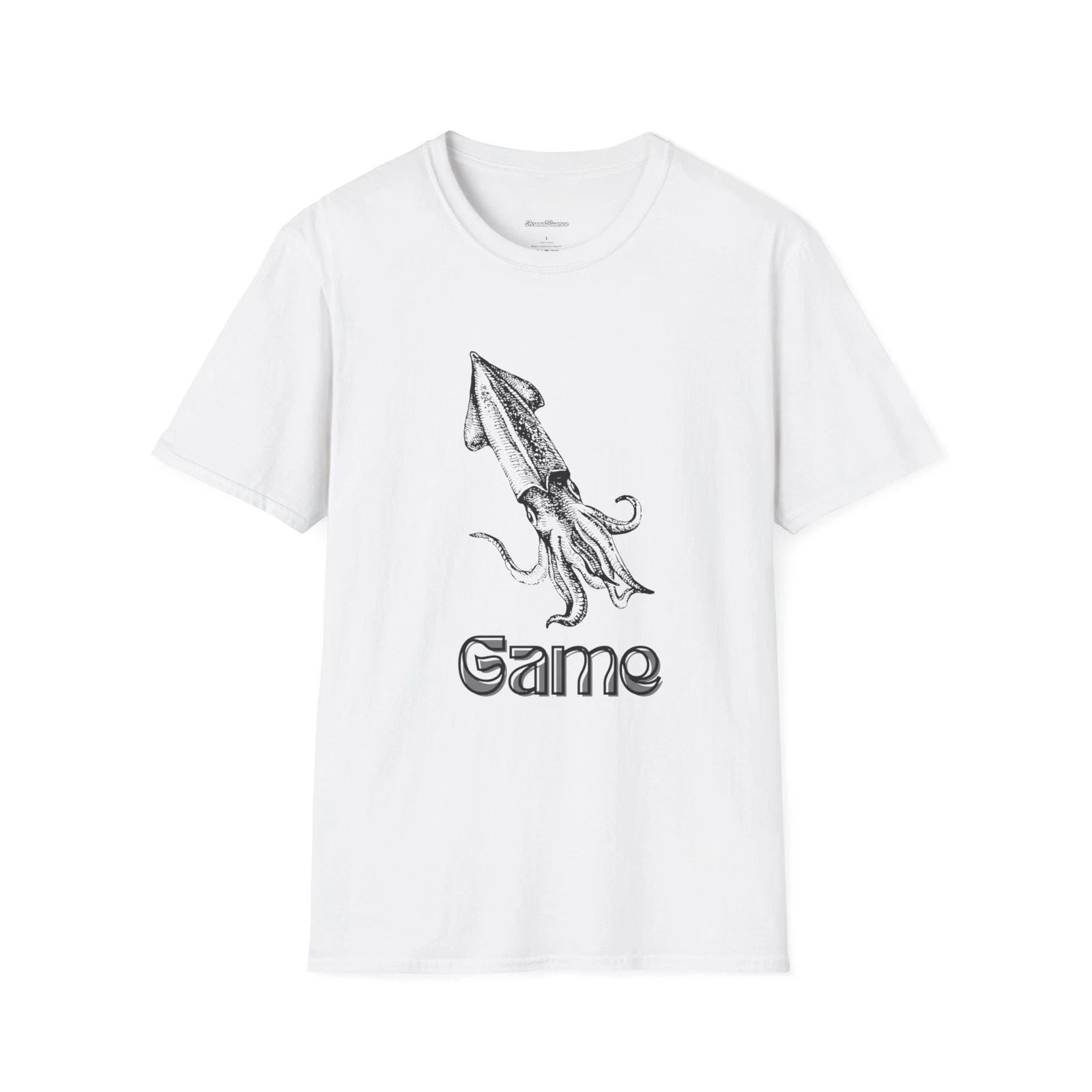 Squid T-Shirt, Unisex Tee, Softstyle Top, Trendy T-Shirt