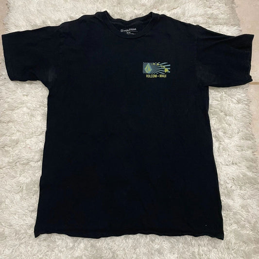 VOLCOM Maui Mens Medium Black Tshirt Short Sleeve