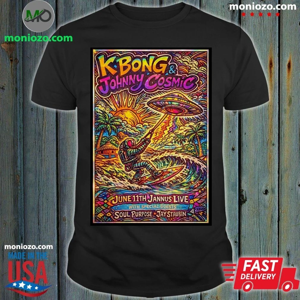 Original KBong And Johnny Cosmic St Petersburg FL 6 11 2026 Poster Shirt