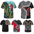 Polynesian Tahitian Couple 3D printed T-shirt Summer men's fashion Casual Tops