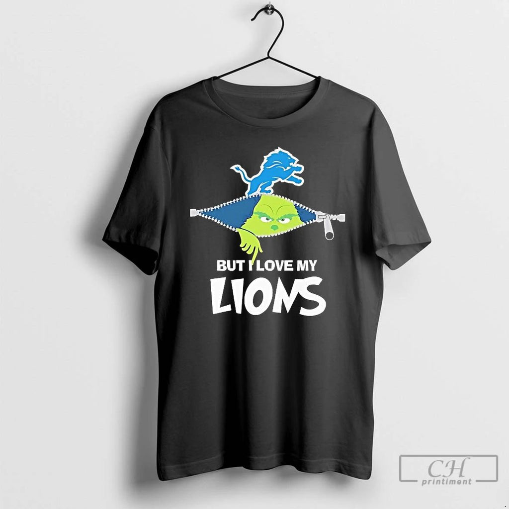 Classic Grinch But I Love My Detroit Lions T Shirts