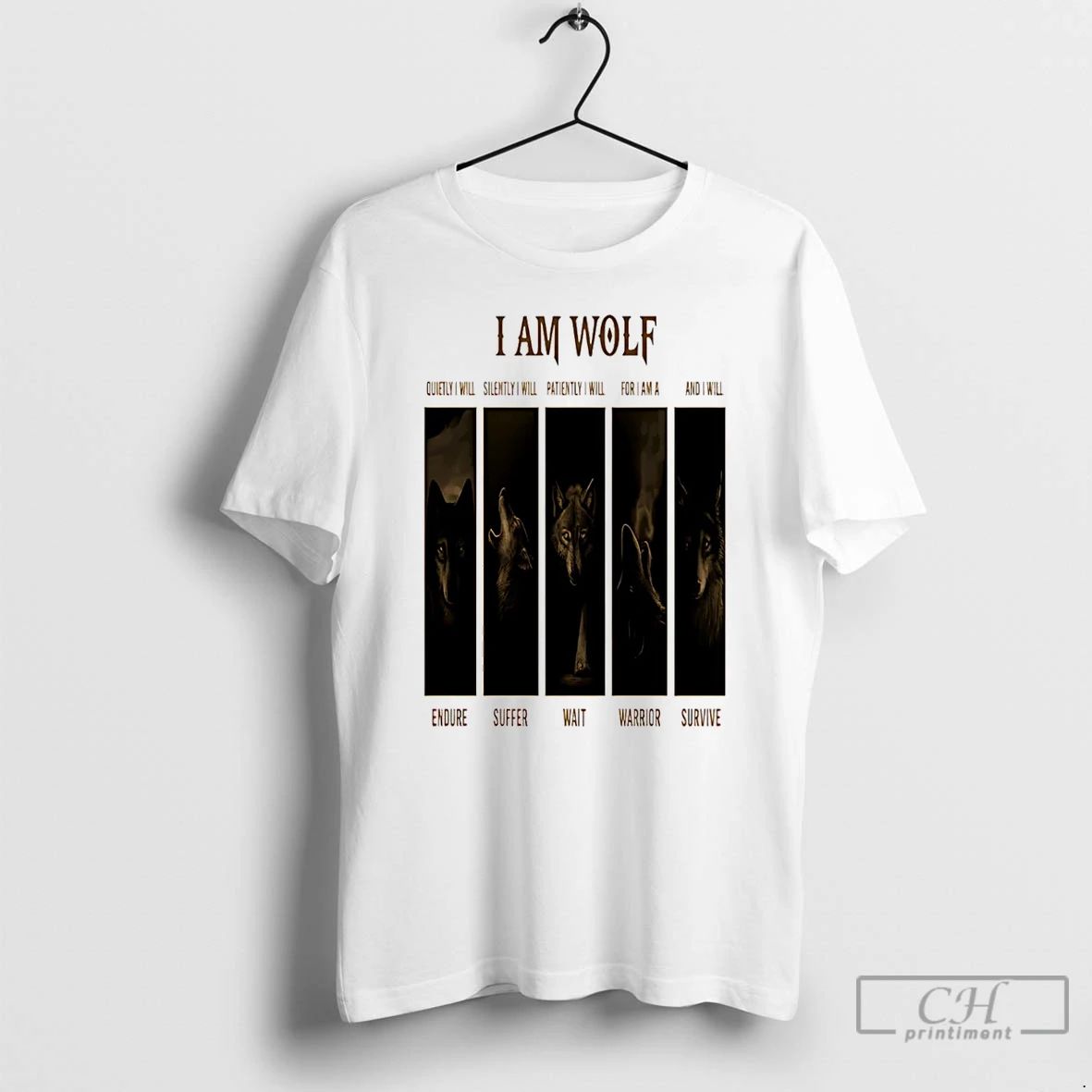 Premium I Am Wolf Quietly I Will Silently I Will Patiently I Will For