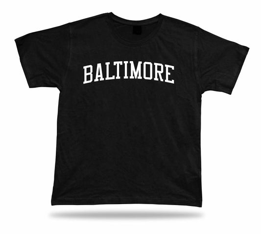 T-Shirt Stylish Classic Apparel great gift casual Baltimore Maryland Baseball