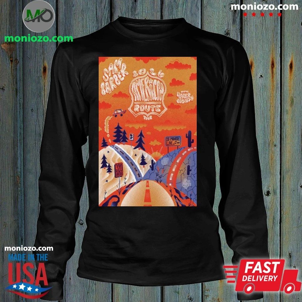 Poster Sam Barber Americas Route Tour 2026 Shirt
