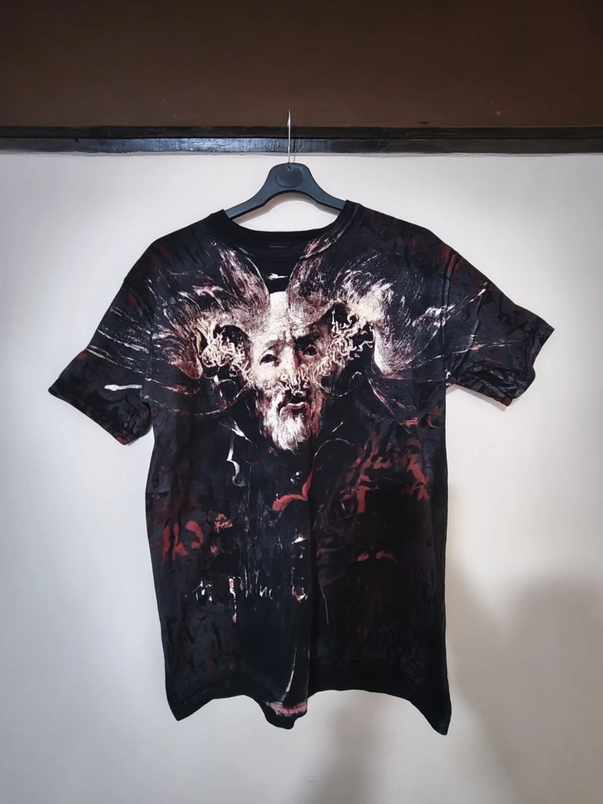 Behemoth -  The Satanist Vintage T-Shirt All Over Print. Large