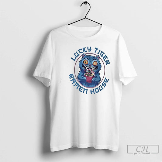 Premium Lucky Tiger Ramen House Kpop Demon Hunters Derpy The Tiger T Shirts