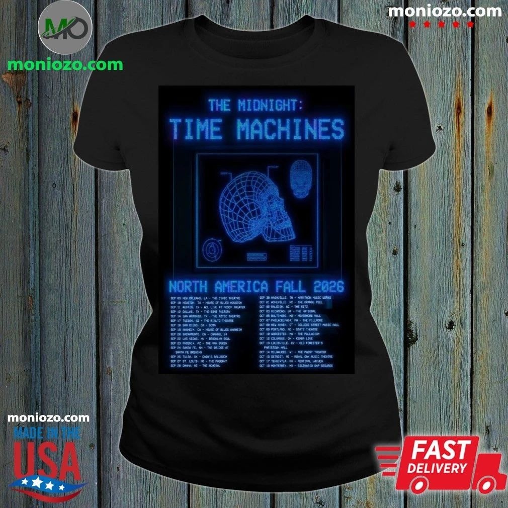 The Midnight Time Machines 2026 North America Fall Tour Poster Shirt
