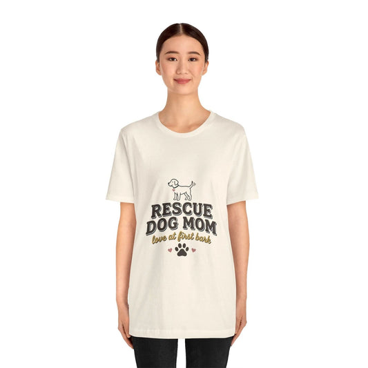 Rescue Dog Mom tee | Rescue Dog, paw print, dog lover shirt