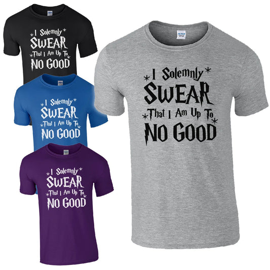 I Solemnly Swear That I Am Up To No Good T-Shirt - Wizard Harry Magic Geek Top