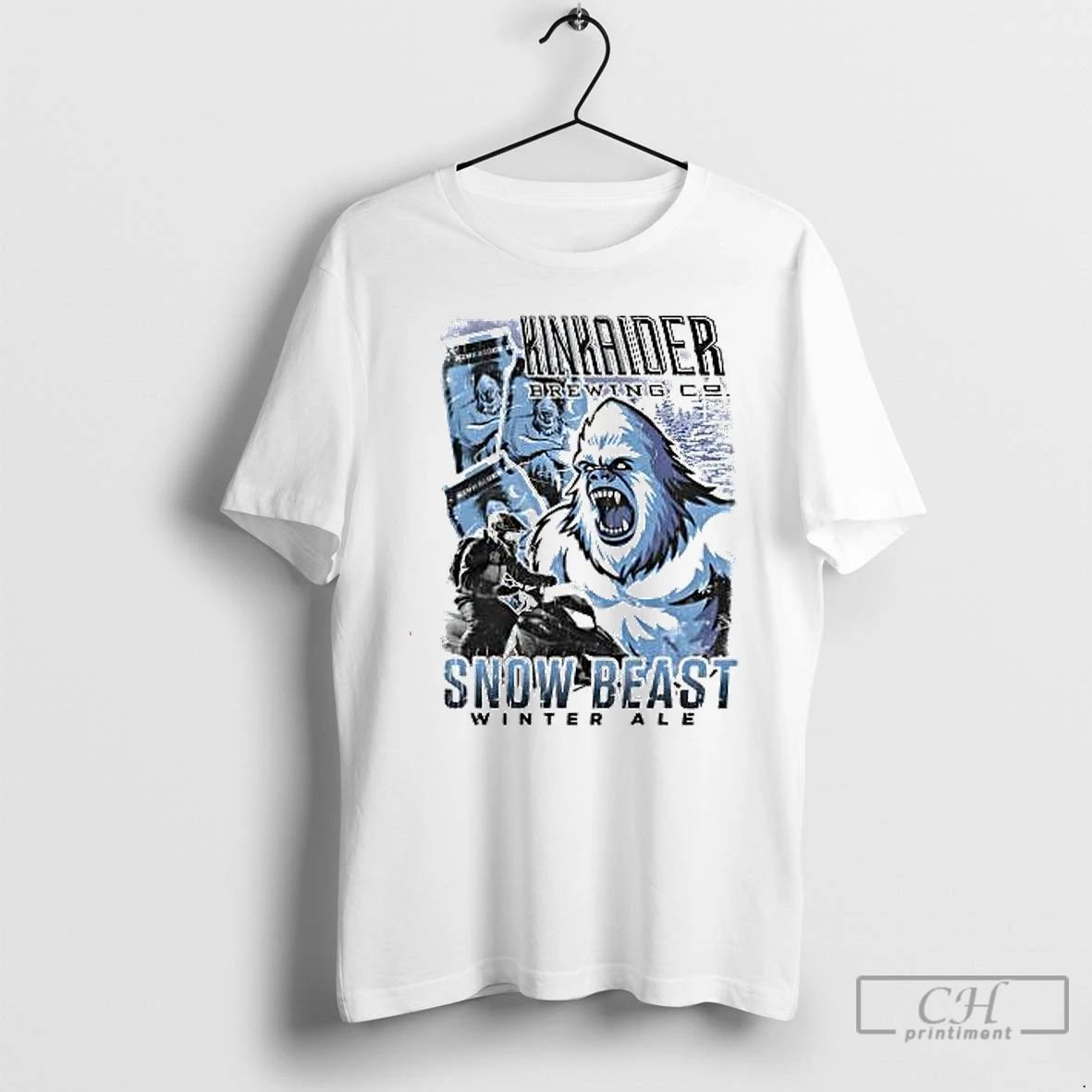Premium Snow Beast Winter Ale Kinkaider Brewing T Shirts