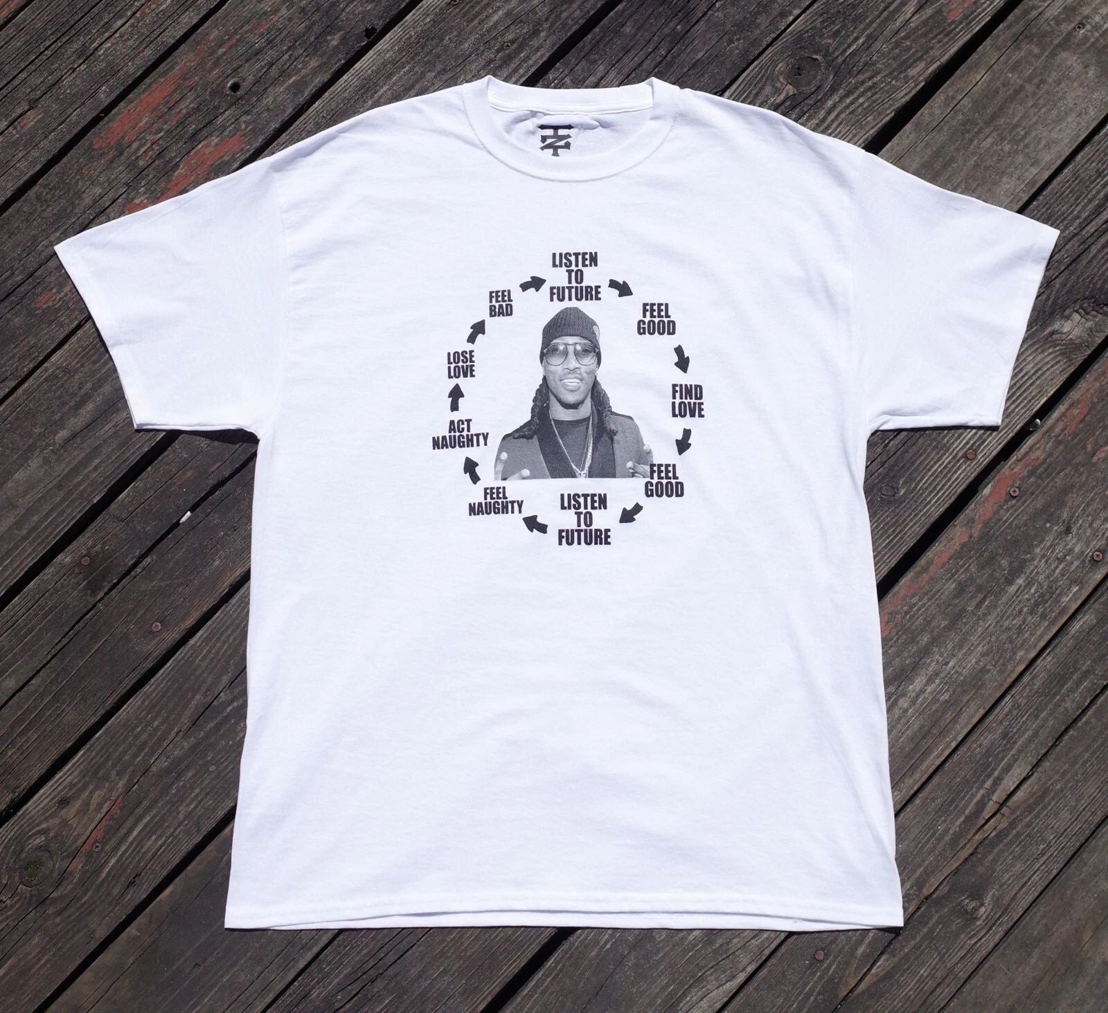 FUTURE LOOP T-SHIRT WHITE **RARE** TOUR TEE METROBOOMIN WE TRUST YOU!