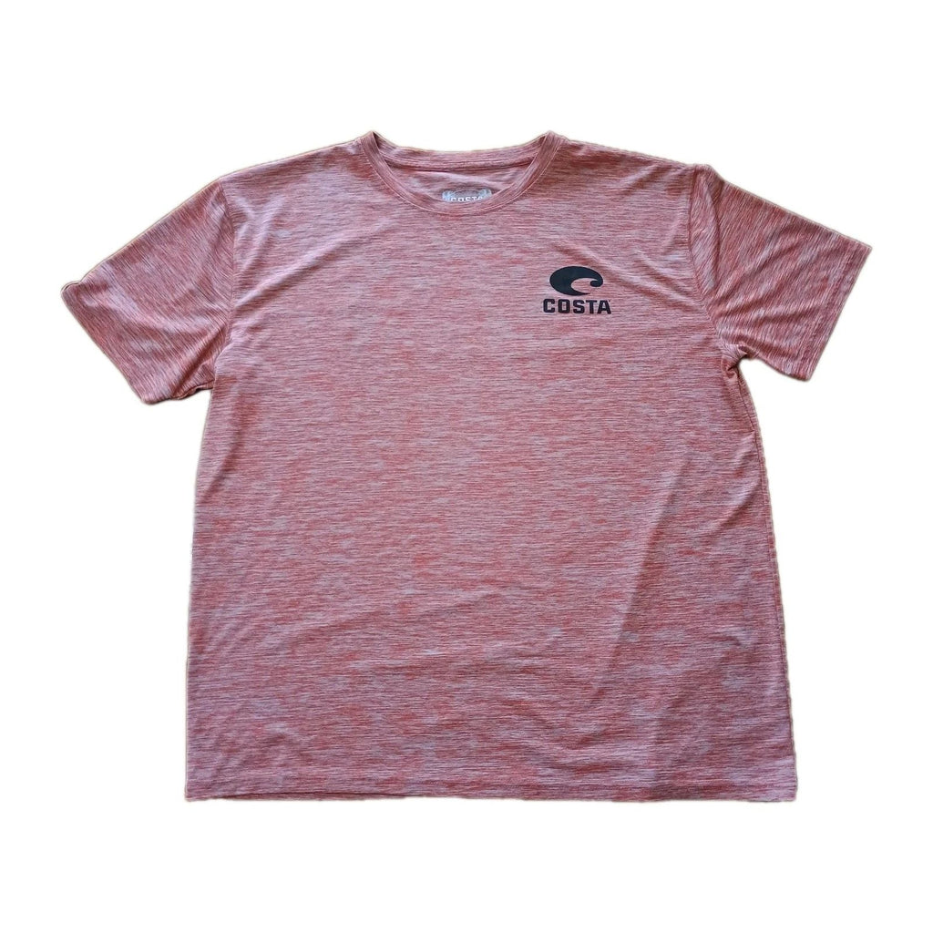 Costa Tee Shirt T Shirt Men’s XL Red Heather Short Sleeve Beach Surfing Fish