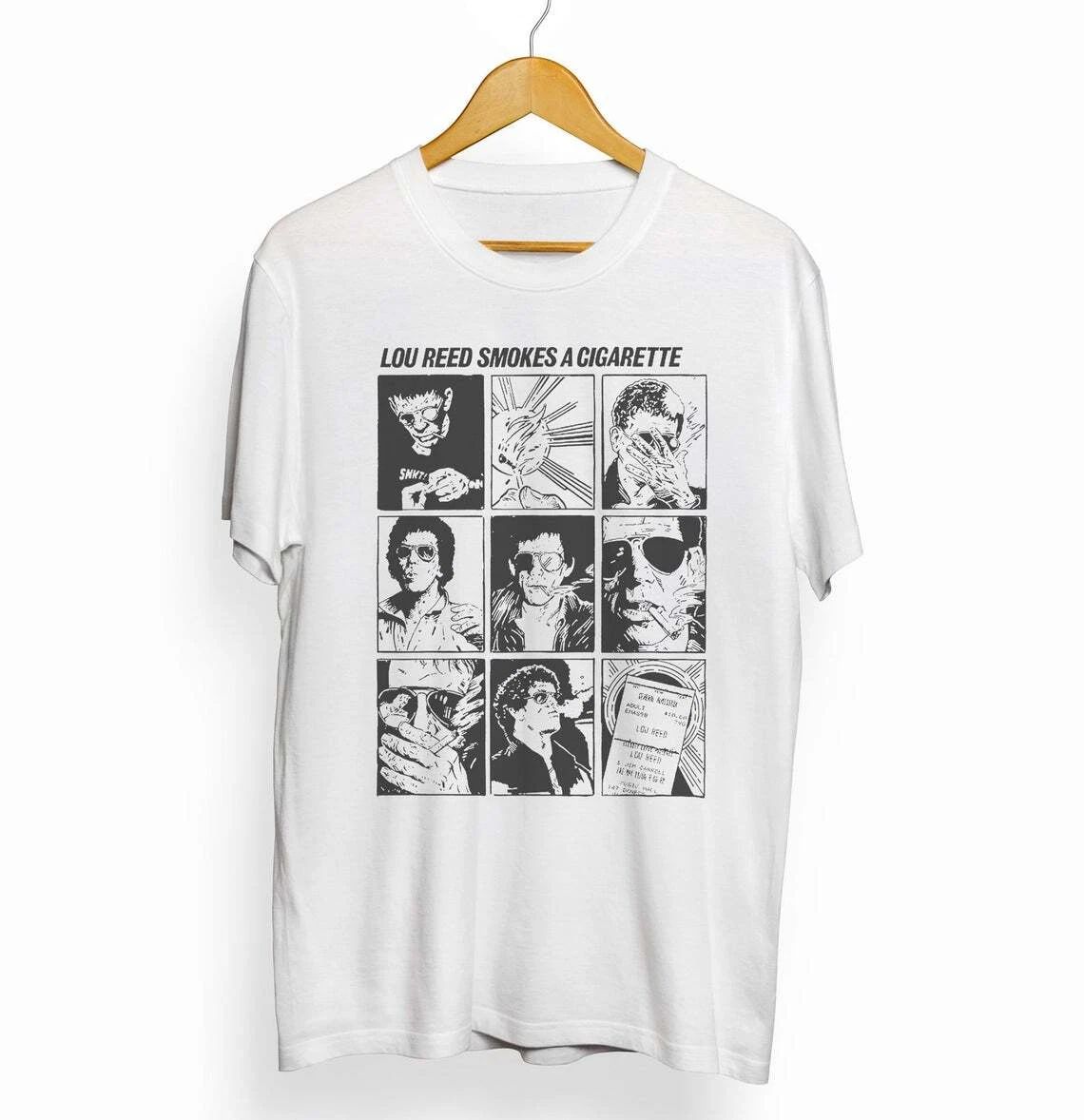 LOU REED vintage style cigarette T-shirt - Velvet Underground Shirt BL252