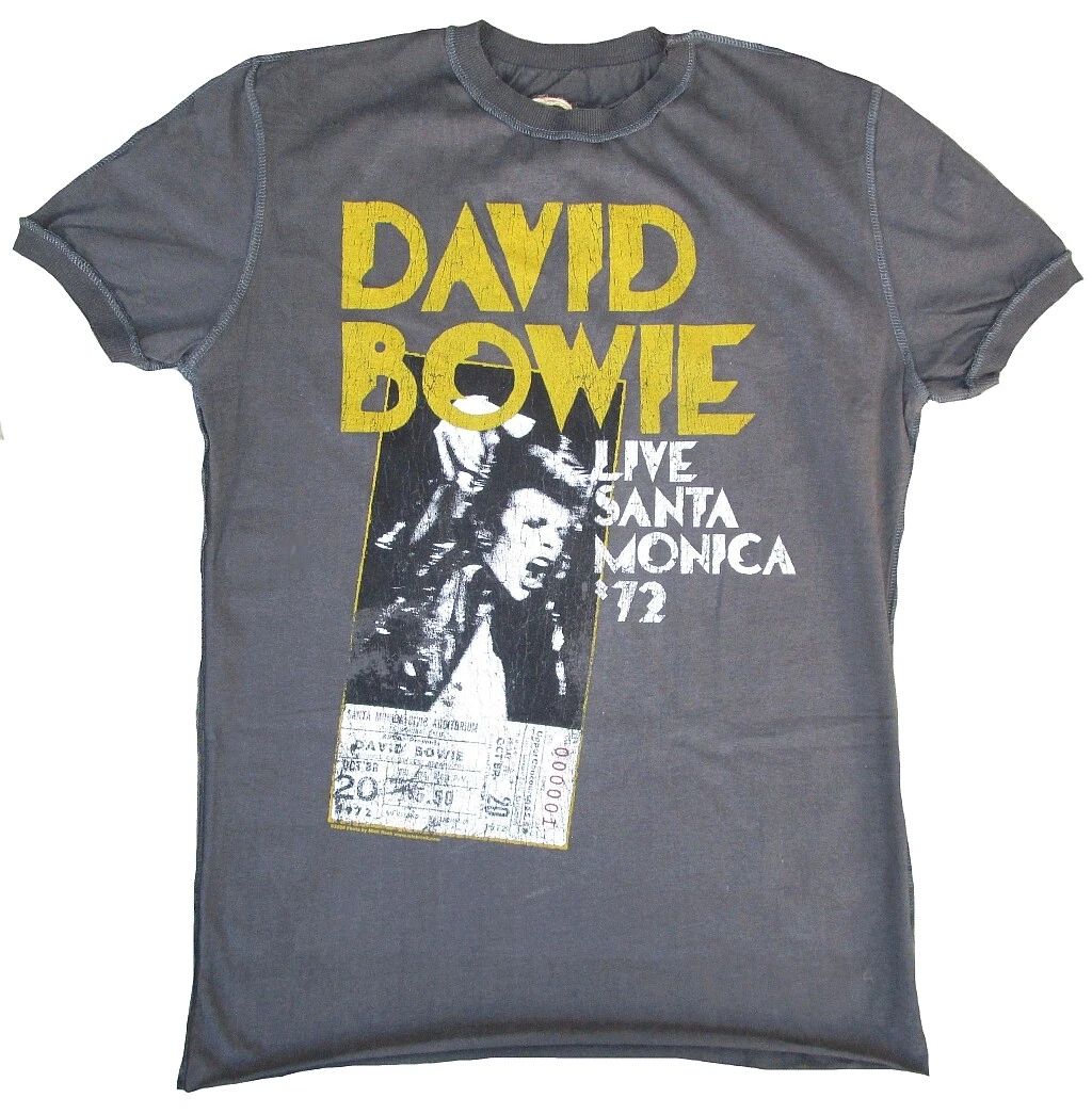 Amplified Vintage David Bowie Live Santa Monica 72 Star VIP T-Shirt S XL XXL