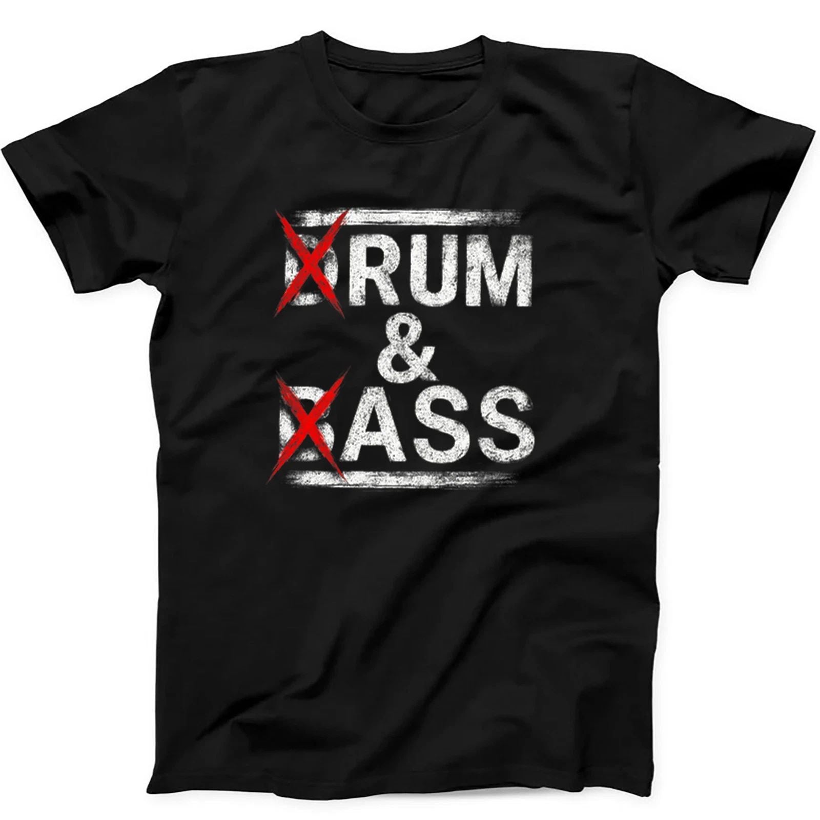 Drum & Bass Rum And Ass Lovers Joke Saying Funny Gift Tee Black T Shirt 474