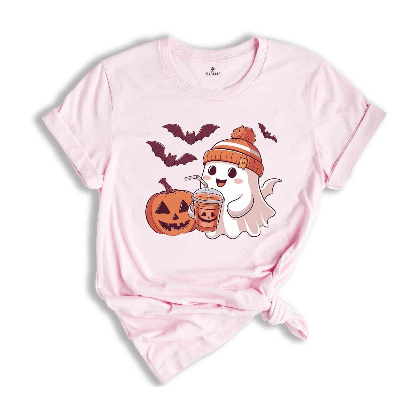 Cute Ghost Halloween Shirt, Fall Coffee Shirt, Mom Shirt, Little Ghost Juice Shi