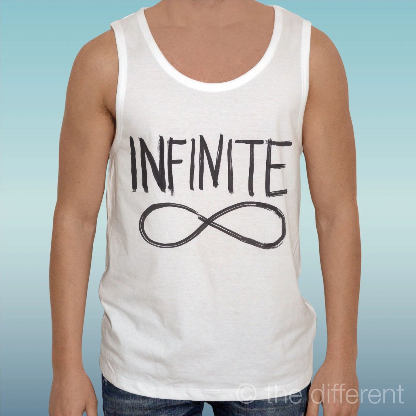 Canotta T-Shirt " Symbol Black Infinity Infinite " Gift Idea Road To Happiness