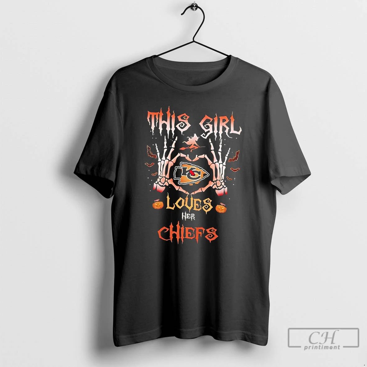 Classic Kansas City Chiefs This Girl Loves Her Chiefs Halloween T Shirts