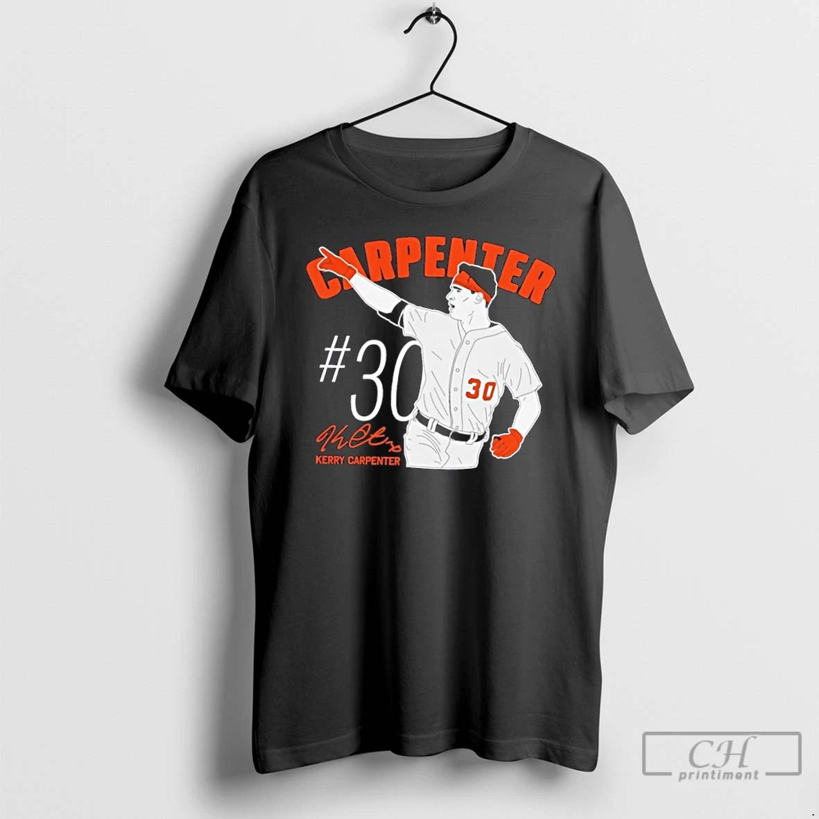Classic Kerry Carpenter 30 Detroit Tigers Signature T Shirts Hoodie Longsleeve