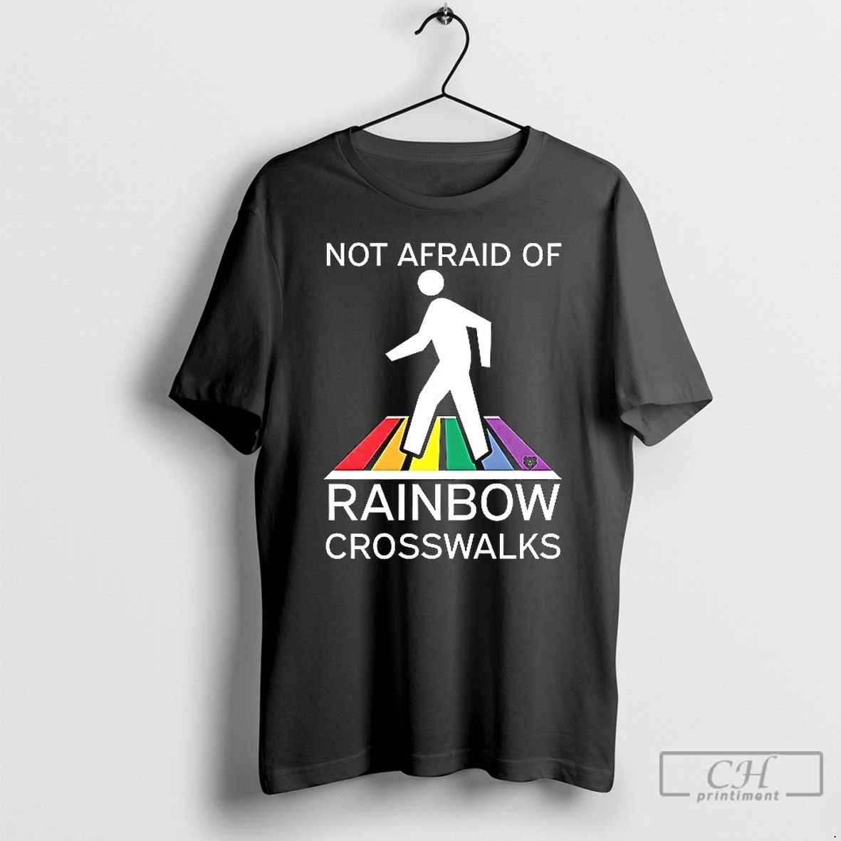 Premium Not Afraid Of Rainbow Crosswalks Ceramic Ceramic And Classic Dad Cap T Shirts