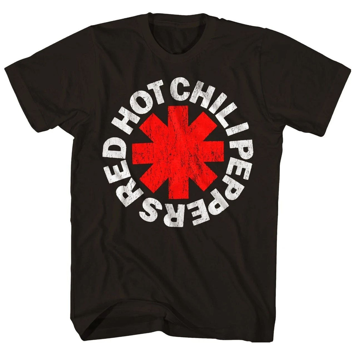 Red Hot Chili Peppers Classic Asterisk Mens T Shirt Music Classic Band Tee Black