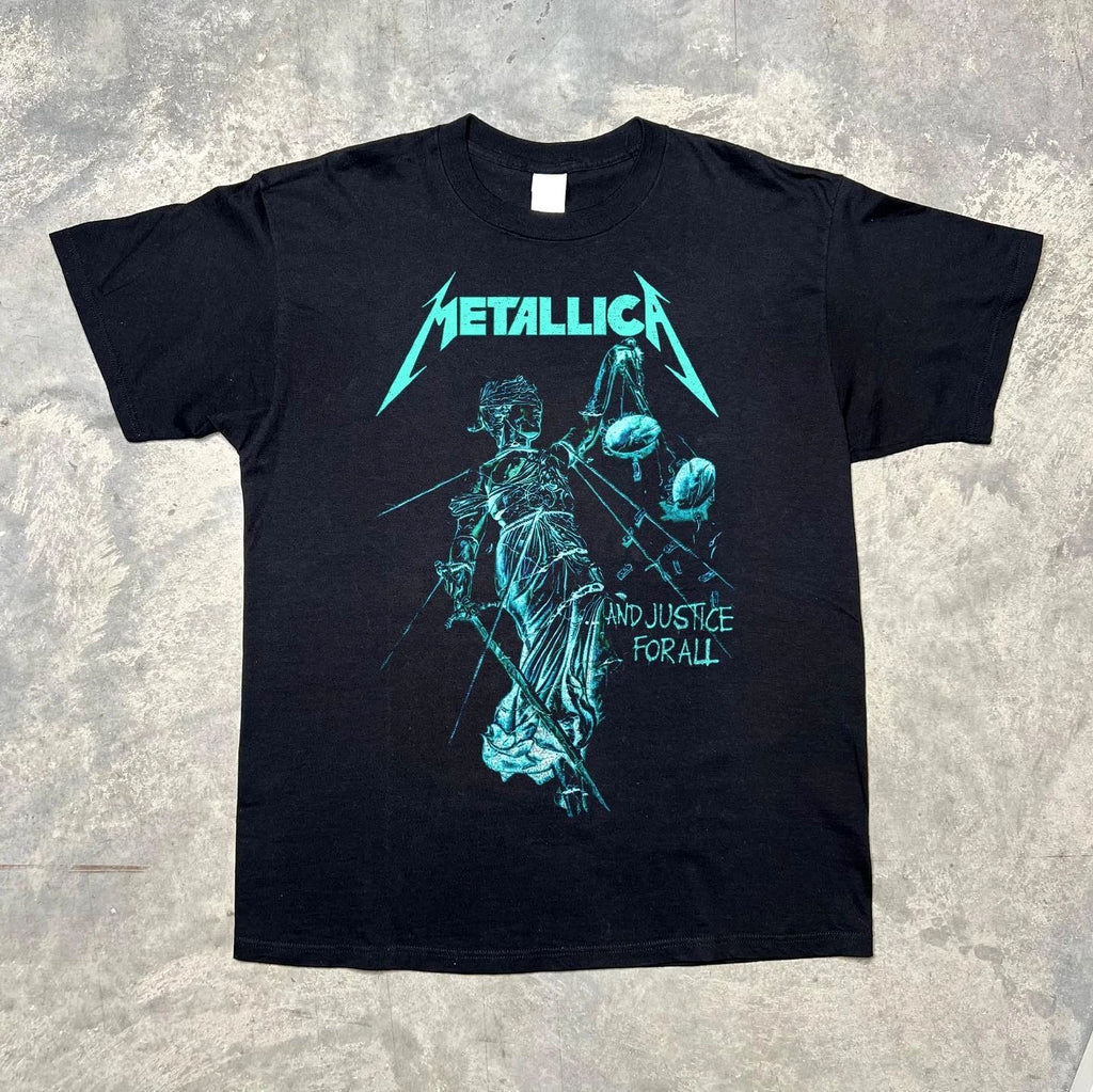Metallica Shirt, Metallica And Justice for All Rare Black T-shirt Size S-5XL