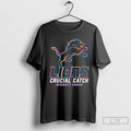 Premium Detroit Lions Logo Crucial Catch Intercept Cancer T Shirts