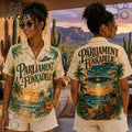 Parliament Funkadelic Beige Hawaiian Shirt
