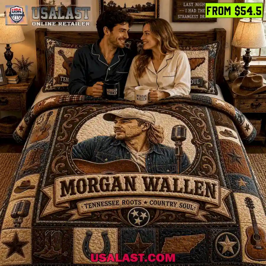 Morgan Wallen Country Soul Quilt Bedding Set