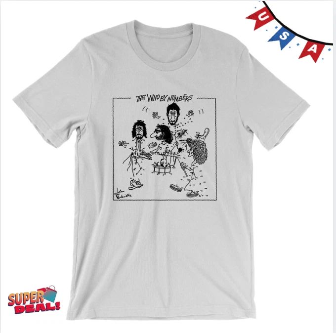 HOT !! The Who By Numbers T-Shirt - album cover art british rock band 60's 1970s
