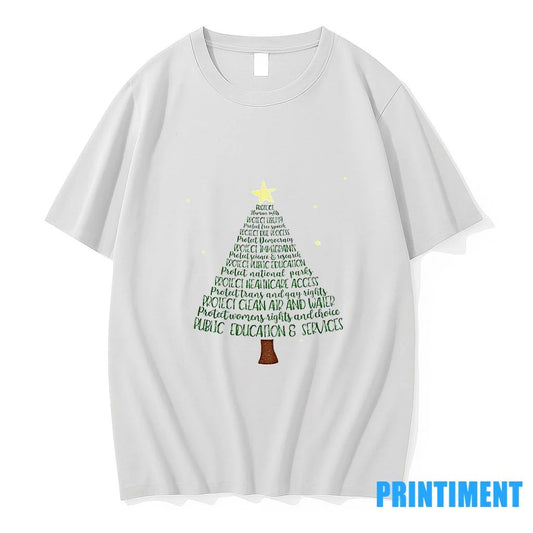 Protect Democracy Christmas Tree Anti Trump Fascism Tshirts Sweater