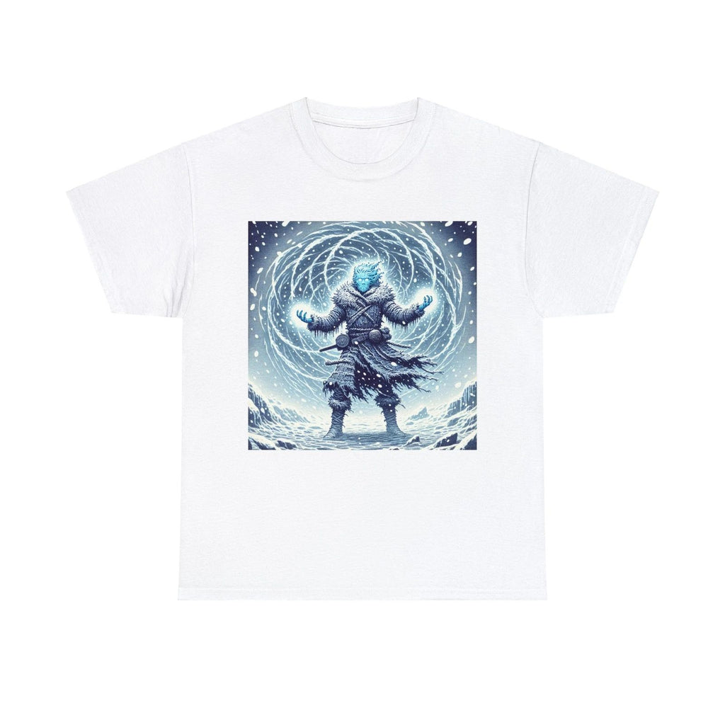 Unisex Adult T Shirt Frost Weaver Spellcaster Winter Fantasy Scary Snow Monster