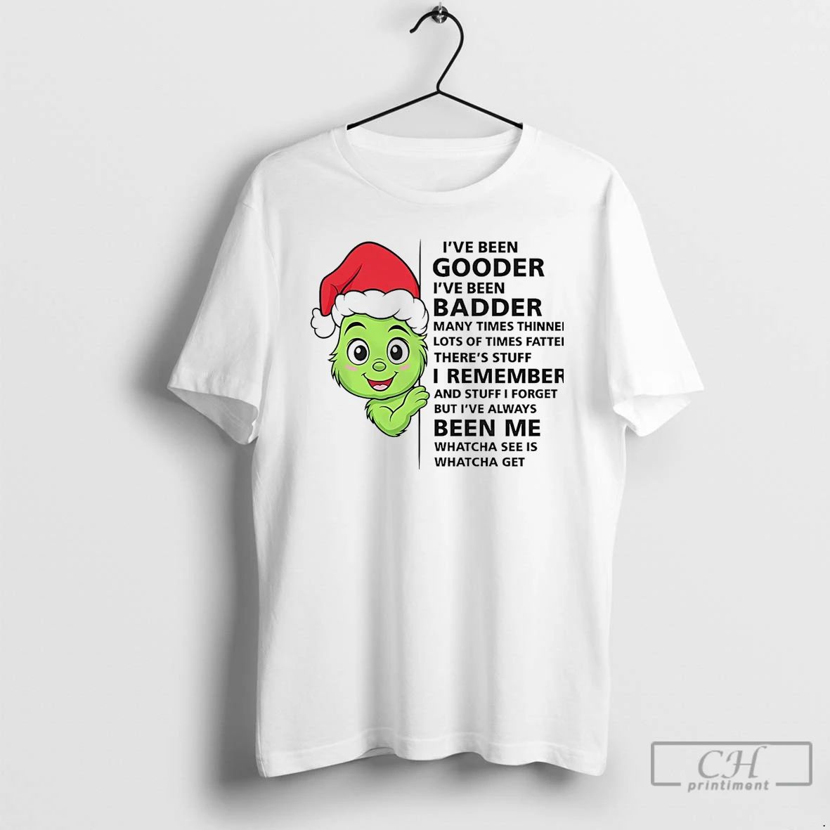 Premium Grinch Ive Been Gooder Ive Been Badder Christmas T Shirts