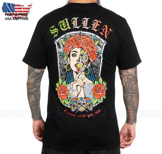 Sullen Art Collective Sugar Skull Premium SCM6511 Short Sleeve for Men