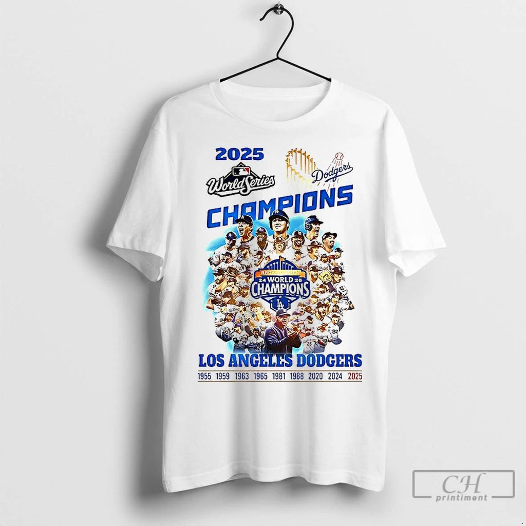 Premium Los Angeles Dodgers Baseball X9 World Series Champions 2025