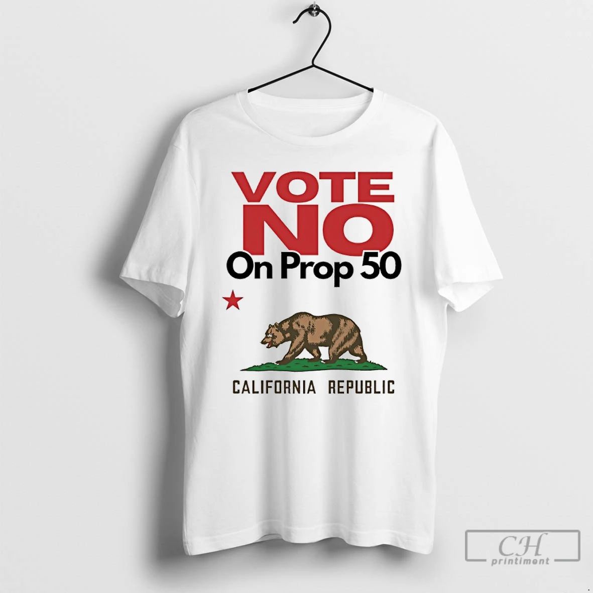 Classic Vote No On Prop 50 California Republic T Shirts