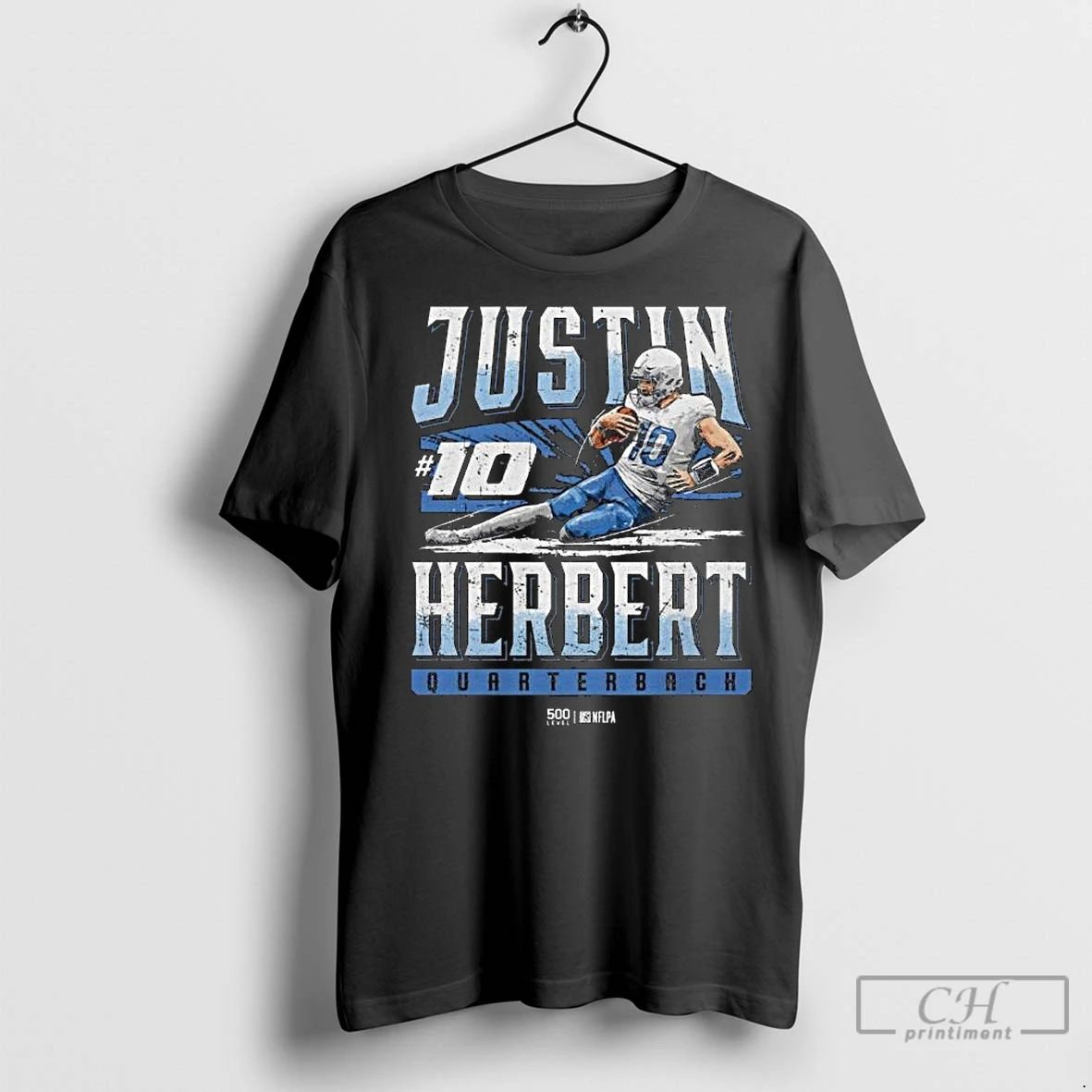 Premium Justin Herbert Quarterback Los Angeles C Slide Long Sleve