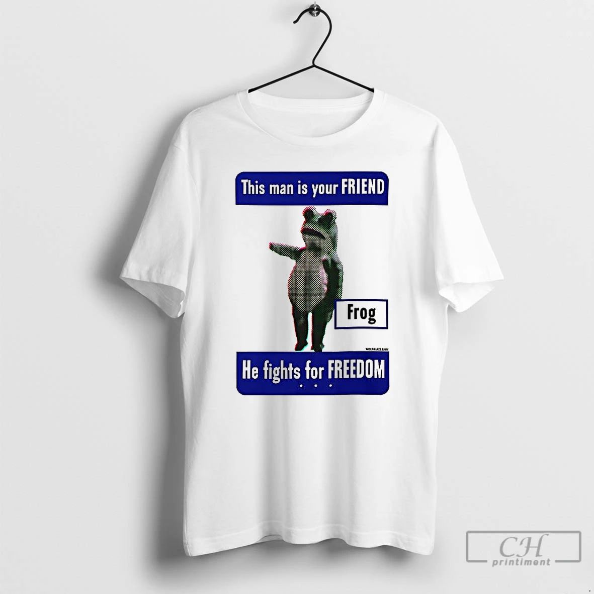 Classic This Man Is Your Friend He Fight For Freedom Frog T Shirts