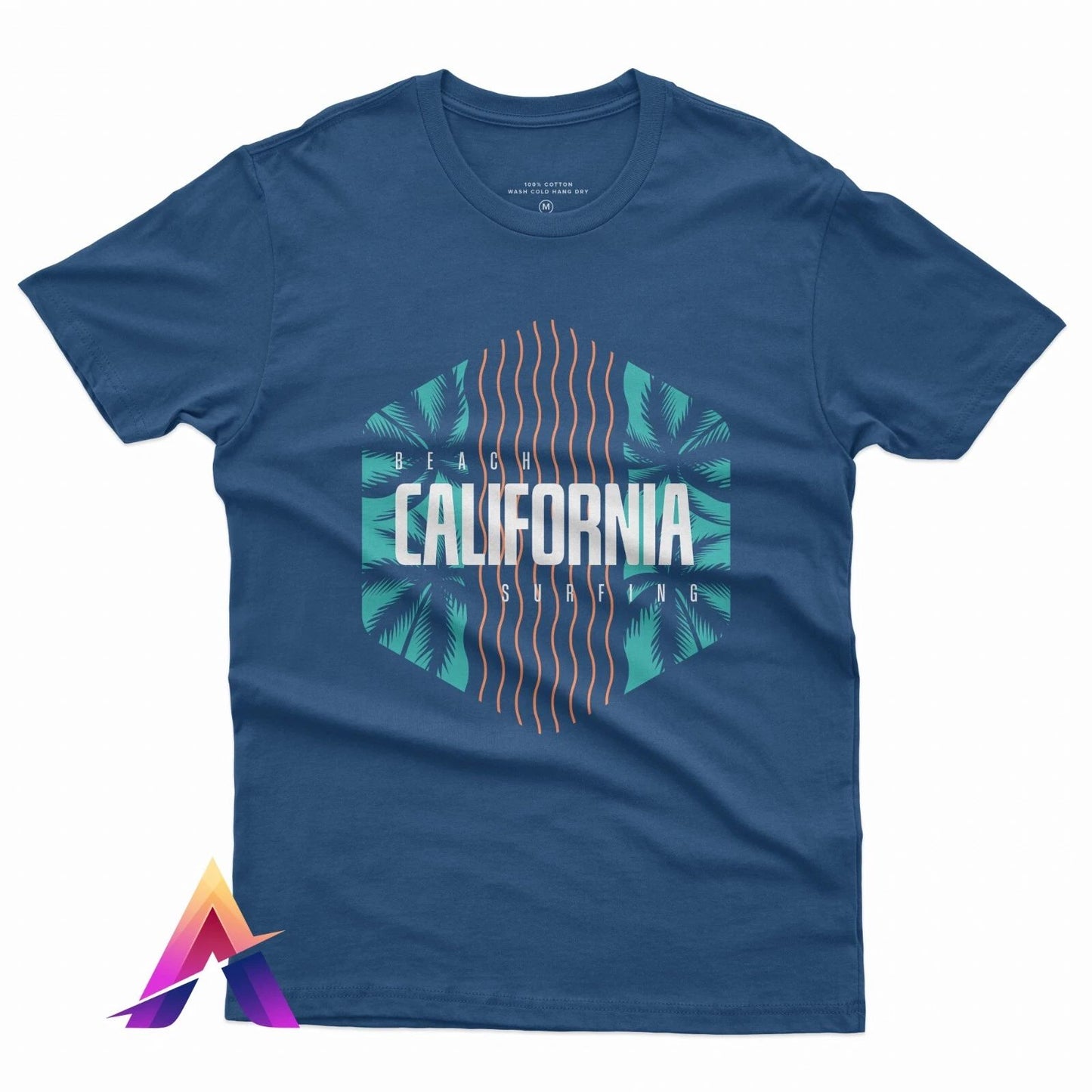 Printed t-shirt Cotton California Surfing USA Graphic Jersey for Men Women