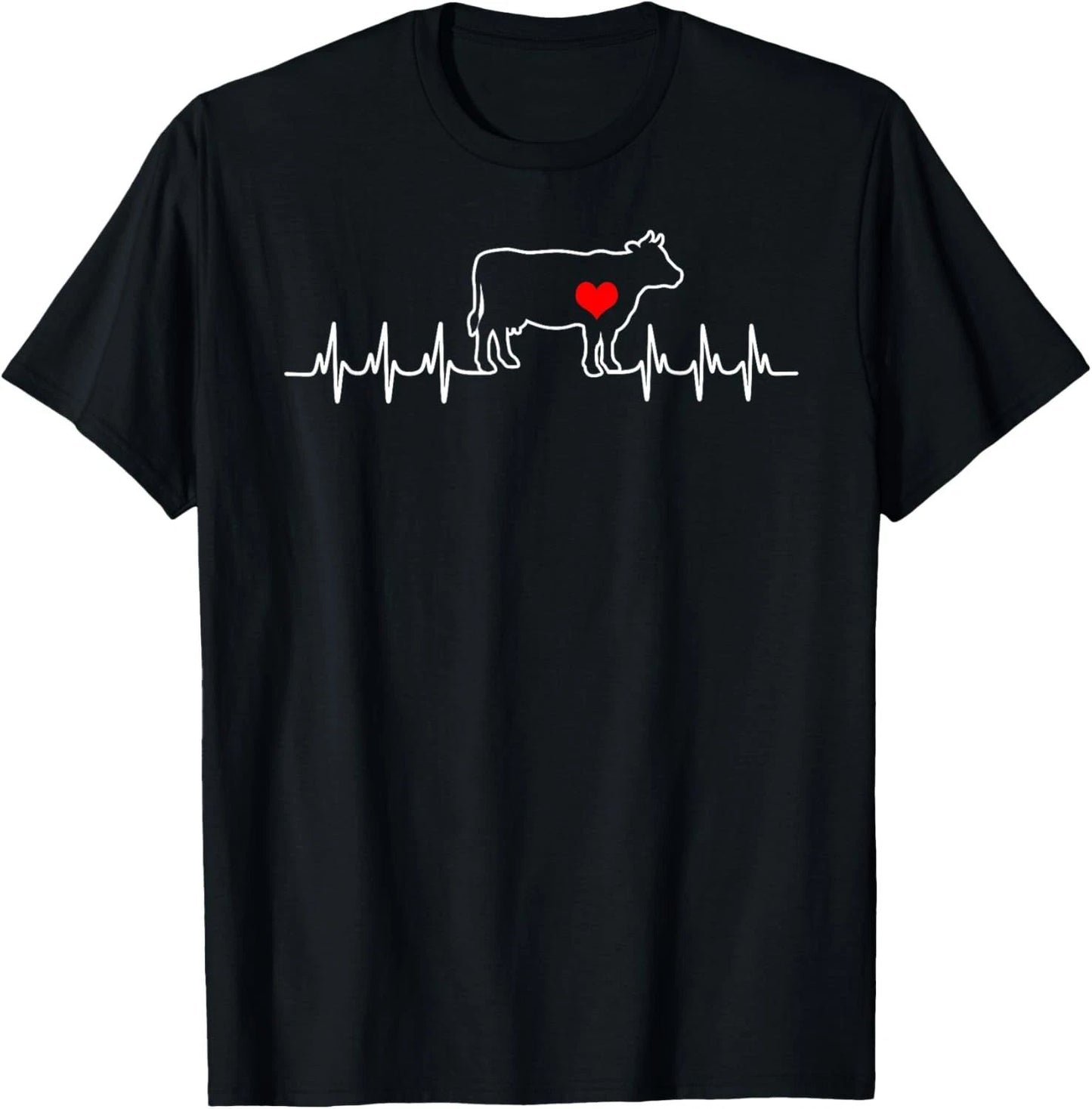 I Love My Cow Valve EKG Heartbeat Heart Patient T-Shirt