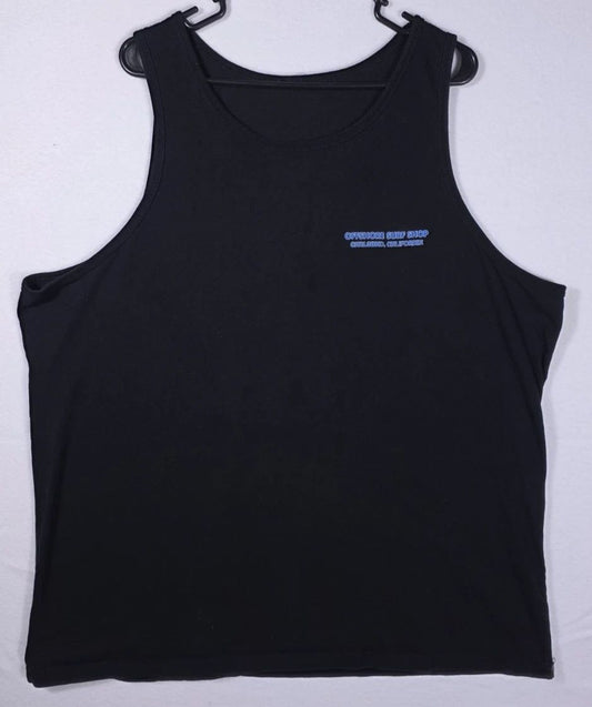 Offshore Surf Shop Carlsbad California Mens 2XL Sleeveless Shirt Blue Graphic